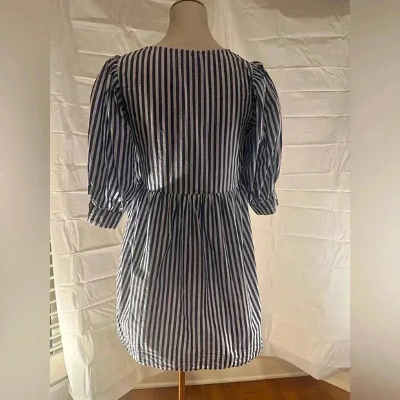 Pomander Place Blue and White Striped Dress - Picture 2 of 6